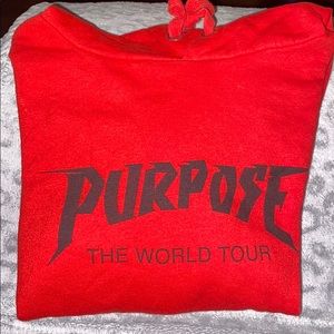 Justin Bieber Purpose World Tour Cropped Hoodie